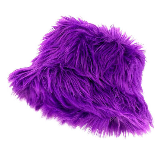 Bucket Hat Plush Purple