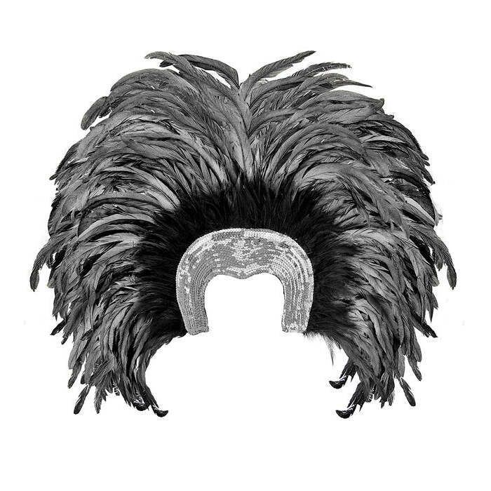 Feathered Brazil Headdress - Silver