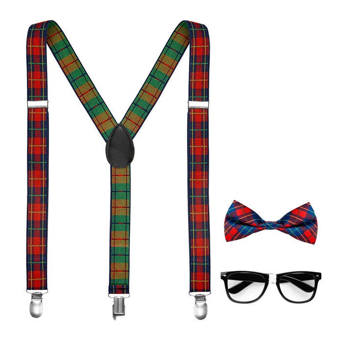 Nerd  Braces, Bow Tie, Glasses 