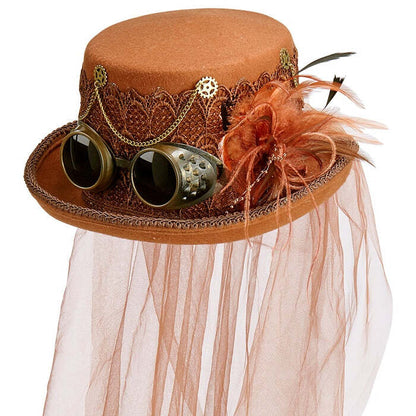 Top Hat Steampunk Felt 14 Cm