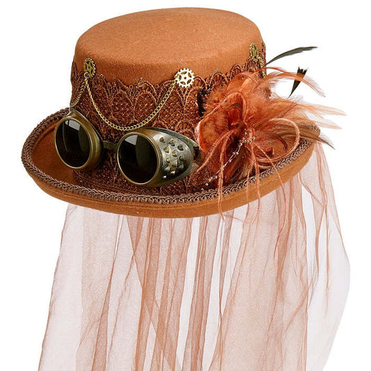 Top Hat Steampunk Felt 14 Cm