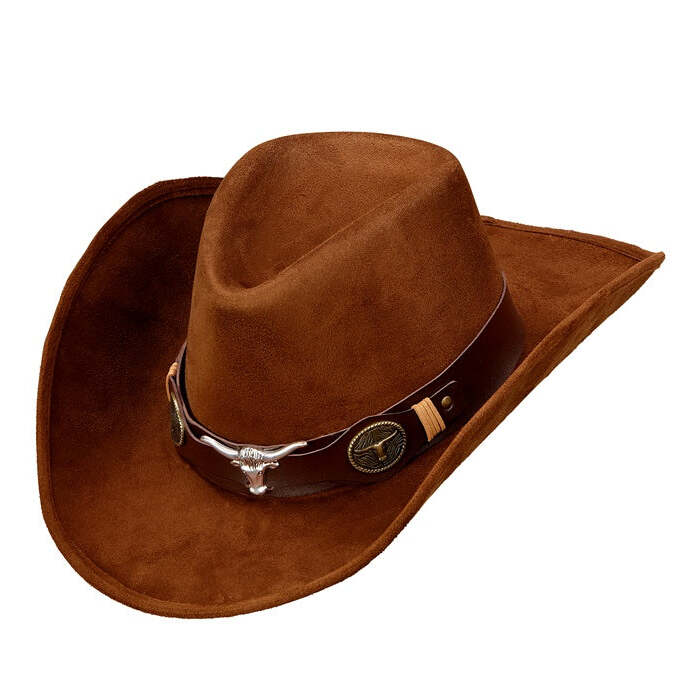 Suede Look Dallas Cowboy Hat