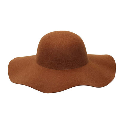 Felt Brown Floppy Hat Suitable For Customization With Various Decorations