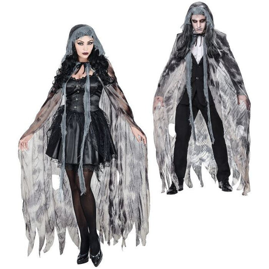 Ghostly Spirit  Hooded Cape  - 145 Cm