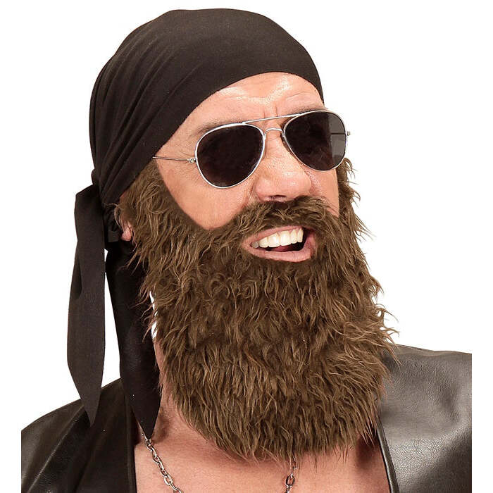 Outlaw Biker  Bandana & Beard 