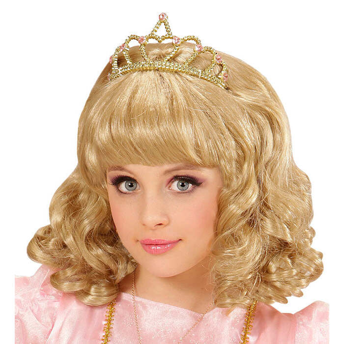Blonde Princess Wig With Tiara In Box