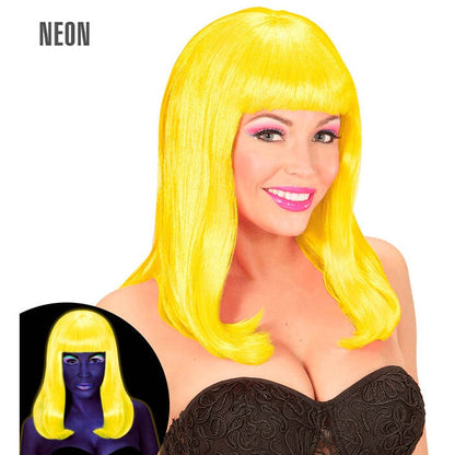 Neon Yellow Patsy Wig In Polybag