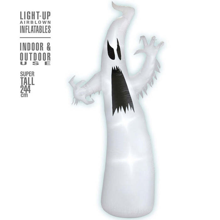 Light-Up Airblown Inflatable Ghost 244 Cm