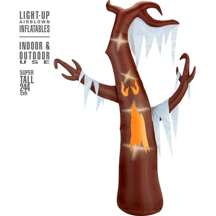 Light-Up Airblown Inflatable Haunted Tree 244 Cm