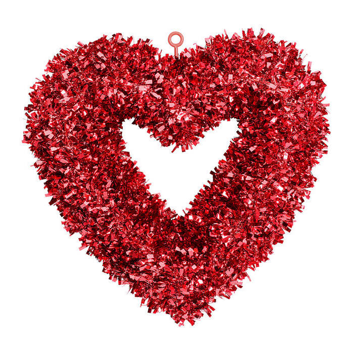 St. Valentine'S Day Tinsel Heart 46X44 Cm