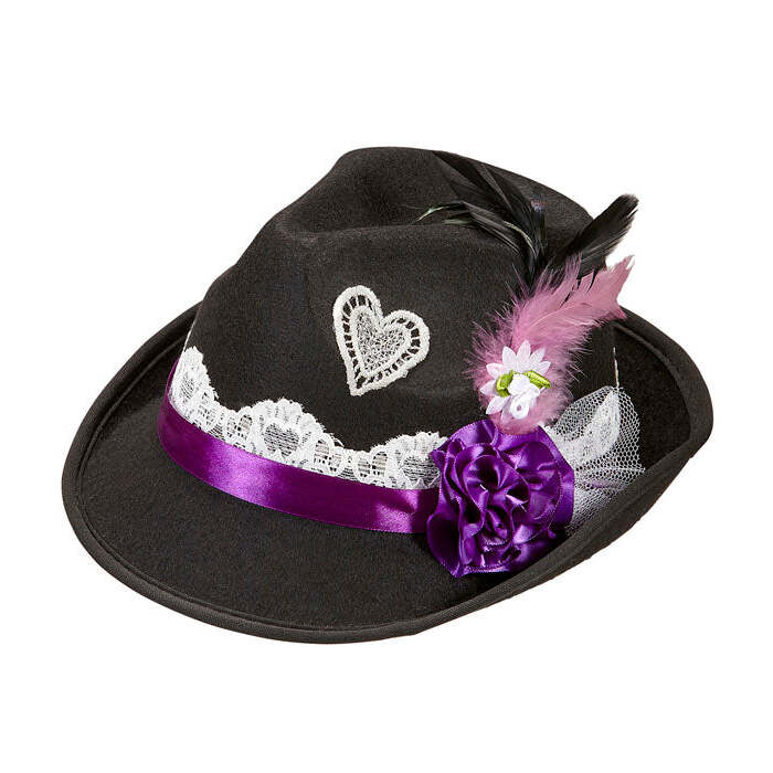 Felt Bavarian Fedora With Decorations