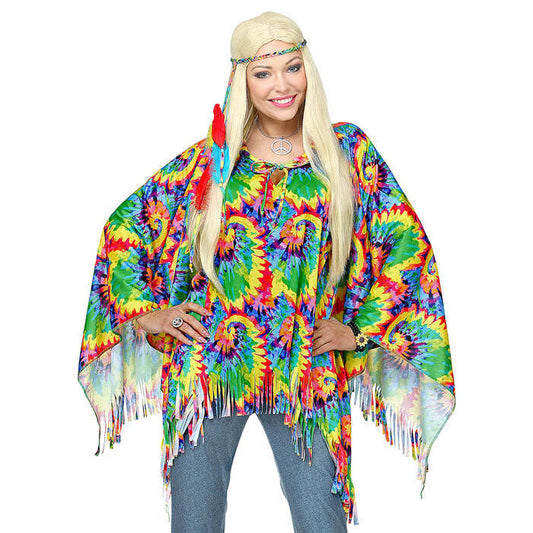 Psychedelic Hippie  Poncho, Headband 