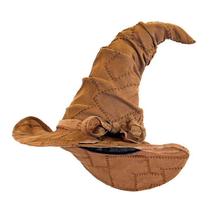 Suedelook Wizard/Witch Hat - Brown Color