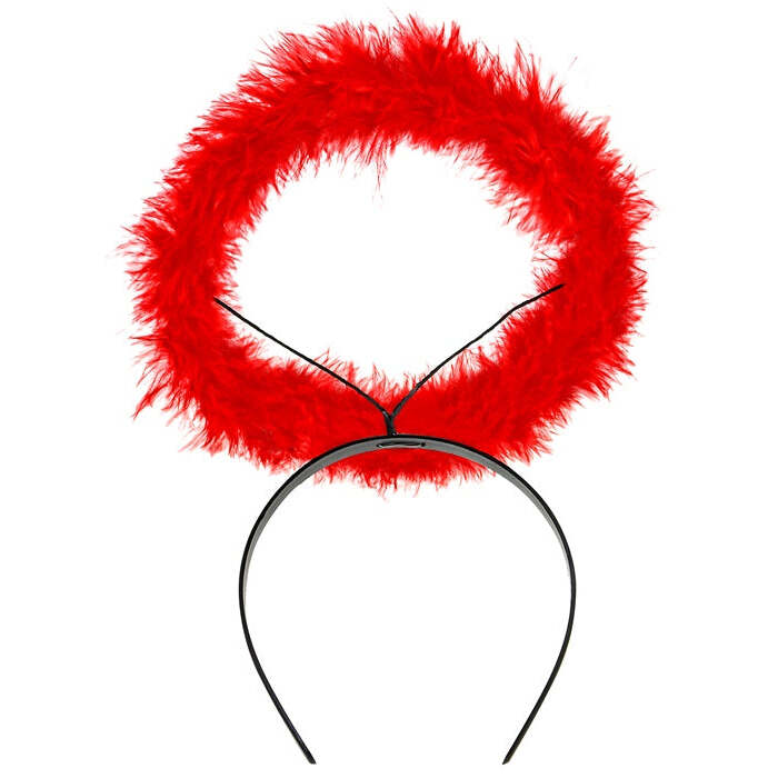 Red Marabou Halo