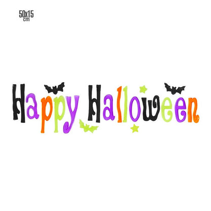 Happy Halloween Gel Window Sticker 50X15 Cm