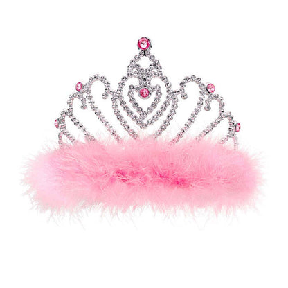 Tiara With Pink Marabou