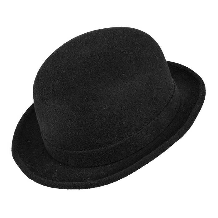 Bowler Hat Wool-Effect Black 59 Cm