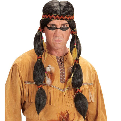 Indian Wig With Headband In Box