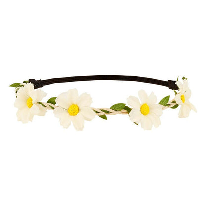 Headband Flowers White 