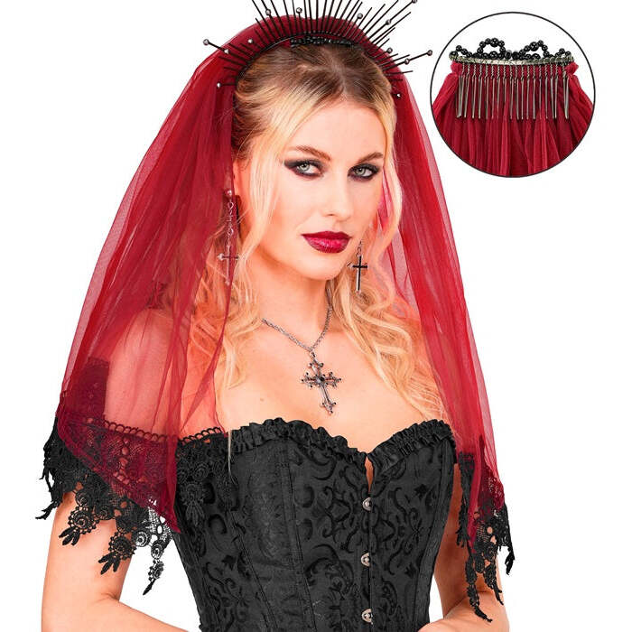 Veil Lace Red