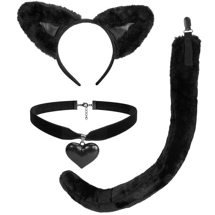 Cat  Ears, Choker, Tail  