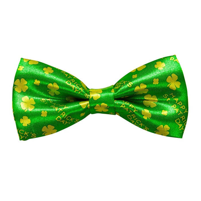Adjustable Satin St. Patrick'S Day Bow Tie