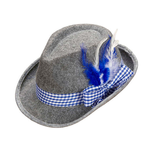 Felt Bavarian Fedora With Feathers