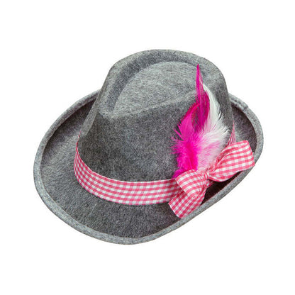 Felt Bavarian Fedora With Feathers