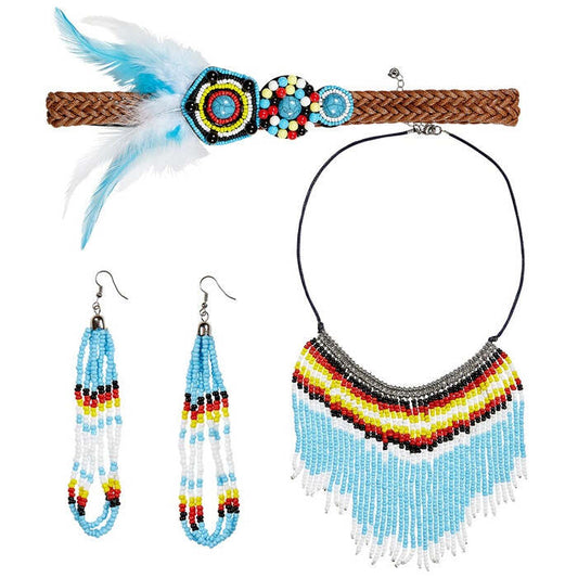 Indian  Headband, Earrings, Necklace 