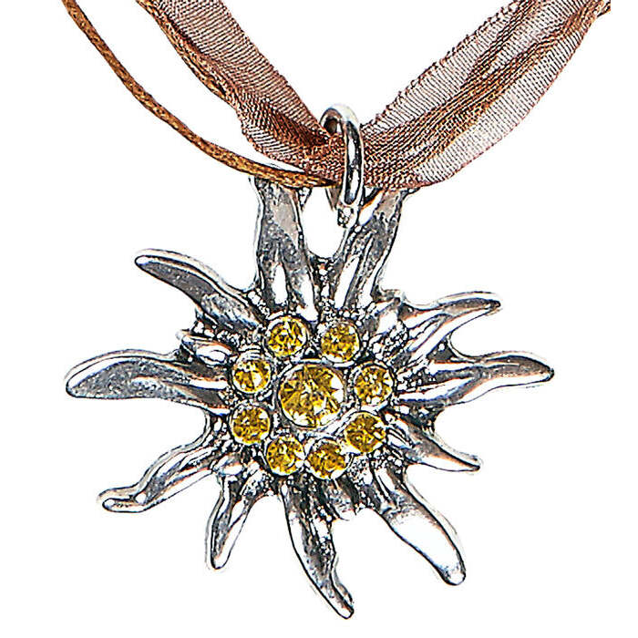 Strass Edelweiss Necklace