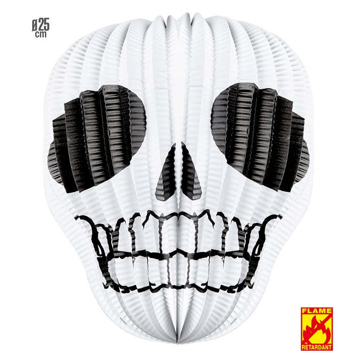 Skull Lampion Ø 25 Cm - Flame Retardant