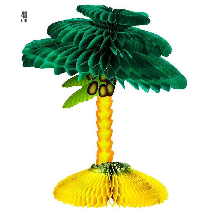 Palm Tree Honeycomb Centerpiece 48 Cm