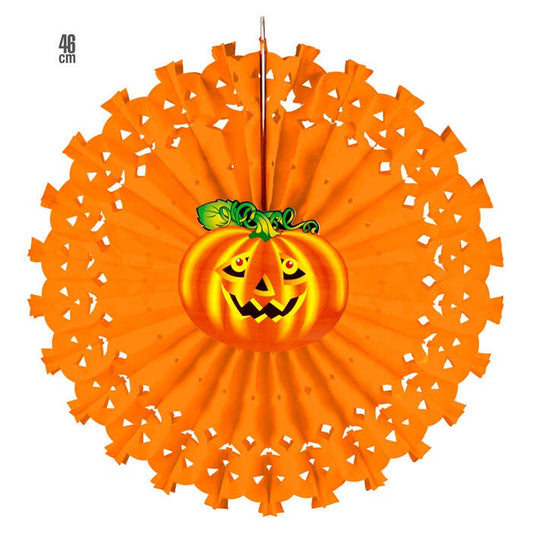 Pumpkin Paper Fan 46 Cm