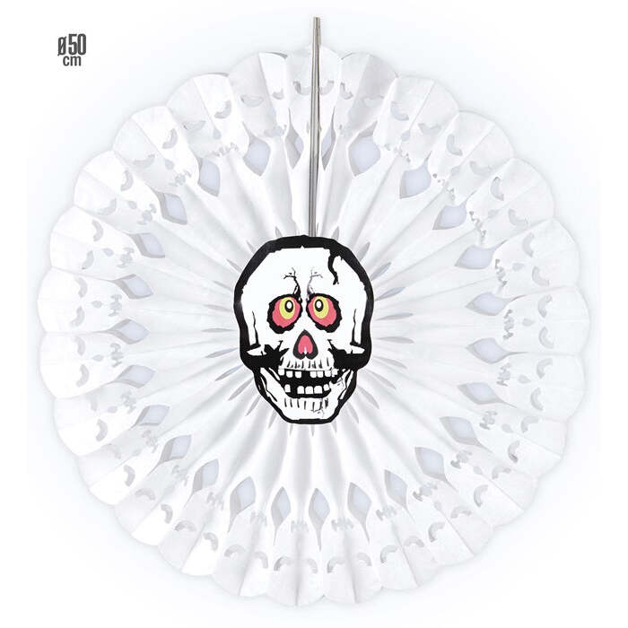Skull Paper Fan 50 Cm
