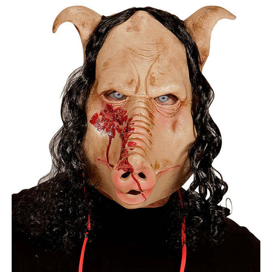 Butcher Shop Pig Full Head Mask