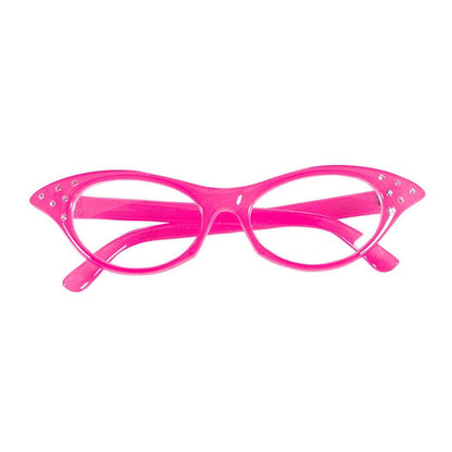 Pink 50S Glasses With Strass