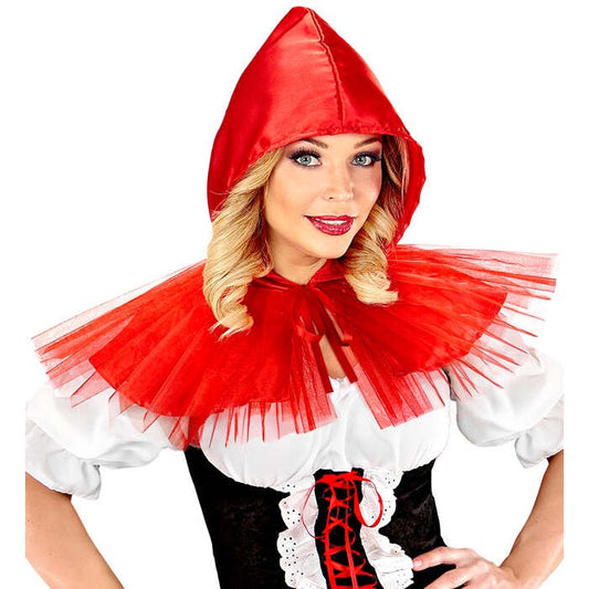 Red Capelet  Hooded Capelet 
