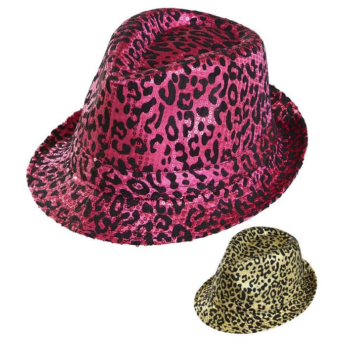 Animalier Sequined Fedora 2 Colors Assorted