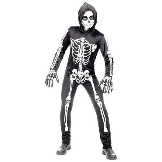 Skeleton  Hooded Overalls 
