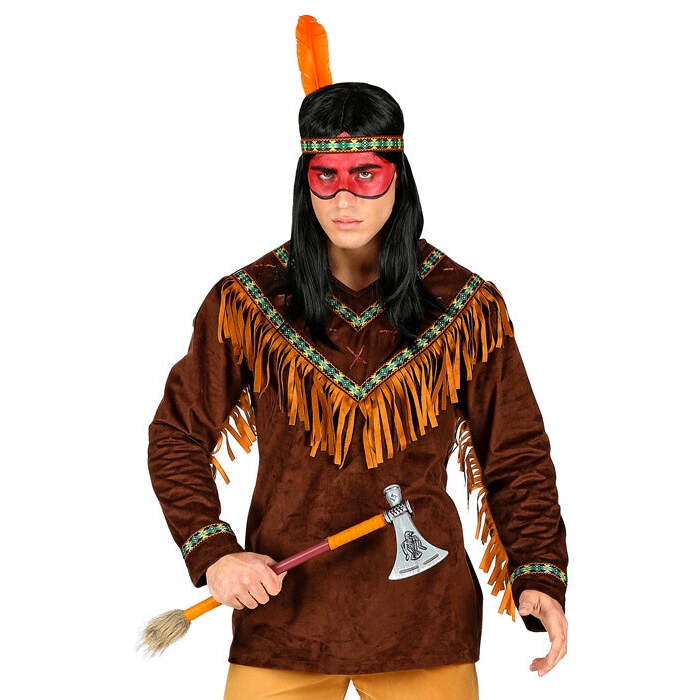 Native Indian  Coat, Headband With Feather 