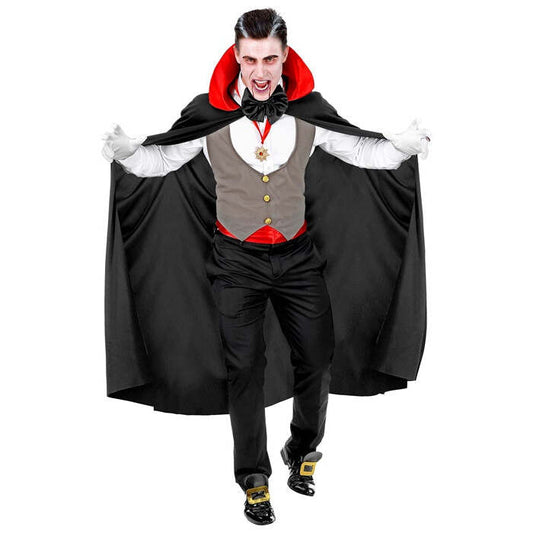 Vampire  Vest, Cummerbund, Bow Tie, Necklace With Medallion, Gloves, Cape 