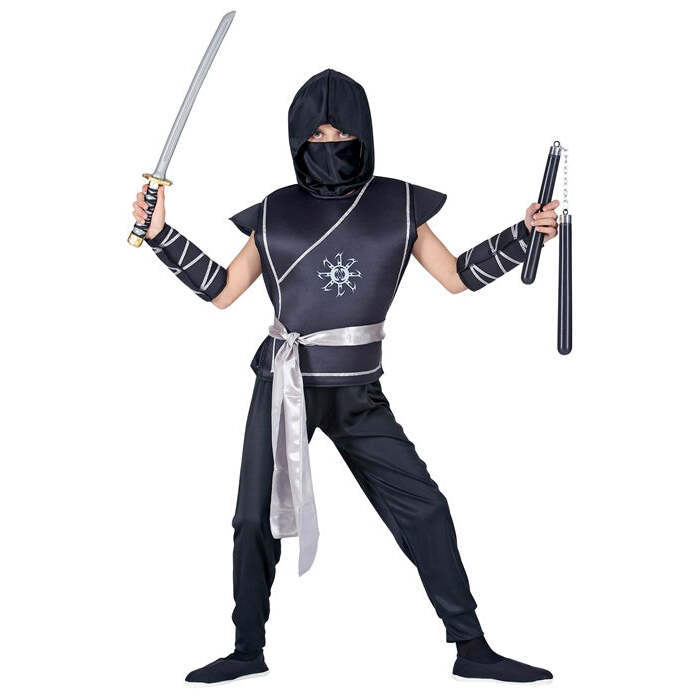 Ninja  Vest With Tabard, Pants, Belt, Arm Guards, Mask 