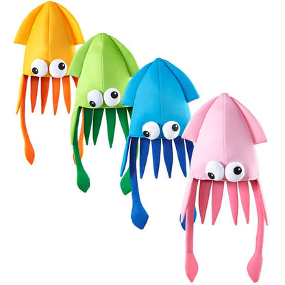 Giant Squid Hat 4 Colors Assorted