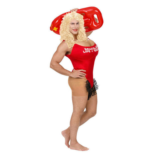 Brazilian Lifeguard  Hairy Costume With Oversized Boobs 