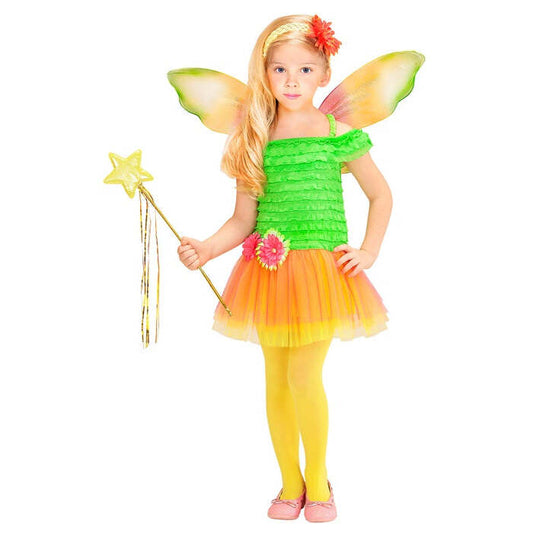 Flower Fairy  Dress, Wings, Headband With Flower 