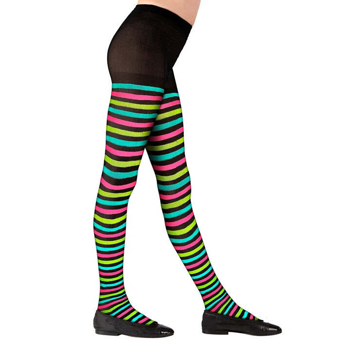 Multicolor Striped Pantyhose