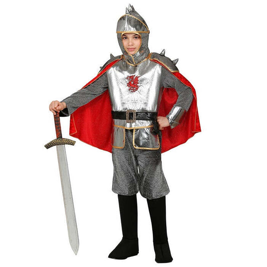 Knight  Tunic With Armour & Cape, Belt, Helmet 