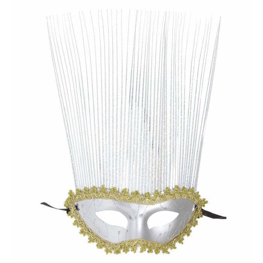 Silver Mask With Holographic Crest