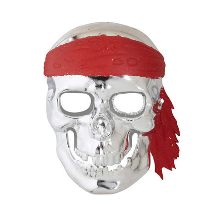 Silver Pirate Skull Mask