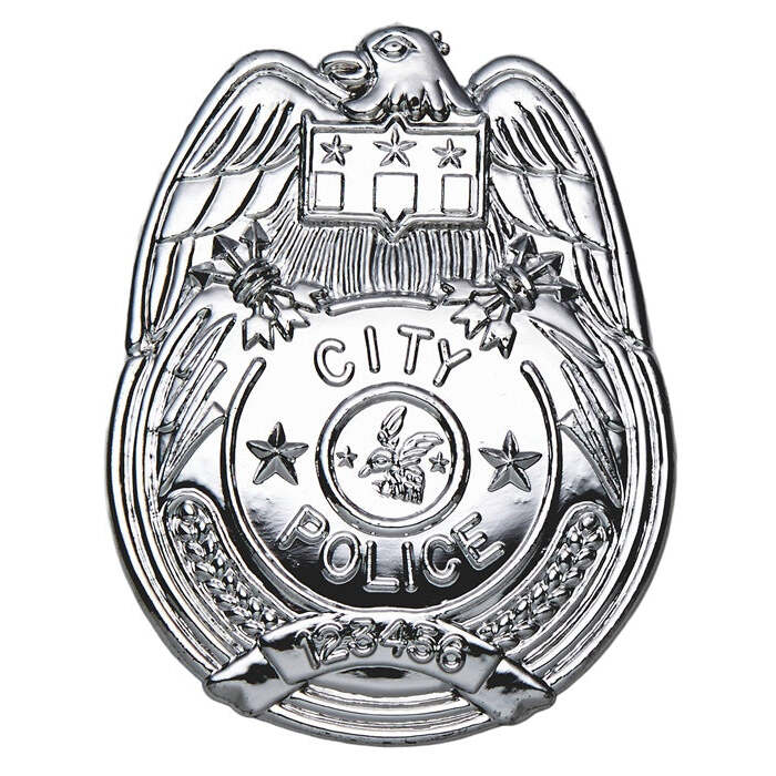 Silver Police Badge